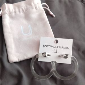 Uncommon James hoop earrings - Clear hoop earrings - NWT